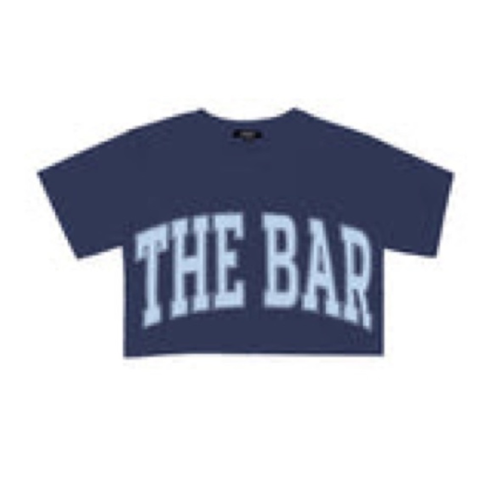 The-Bar by Bridget Varsity crop tee